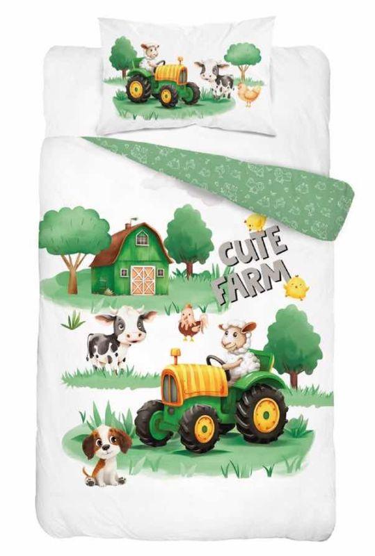 Povlečení do postýlky Roztomilá farma B 100x135 a 40x60 cm