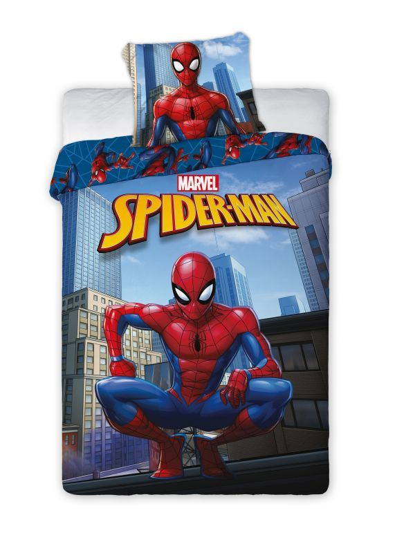 Povlečení Spiderman střecha 140x200 a 70x90 cm