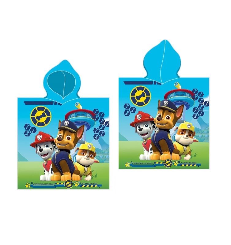 Dětské koupací pončo Paw Patrol parta MICRO 50x100 cm