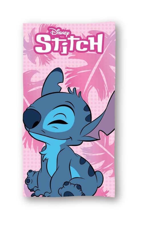 Dětská osuška Lilo and Stitch pink 70x140 cm