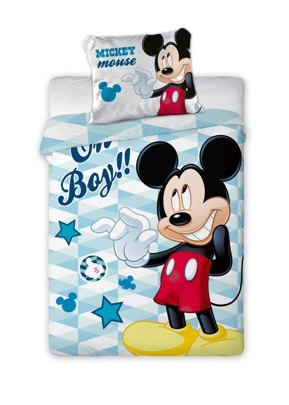 Povlečení do postýlky Mickey 100x135 a 40x60 cm