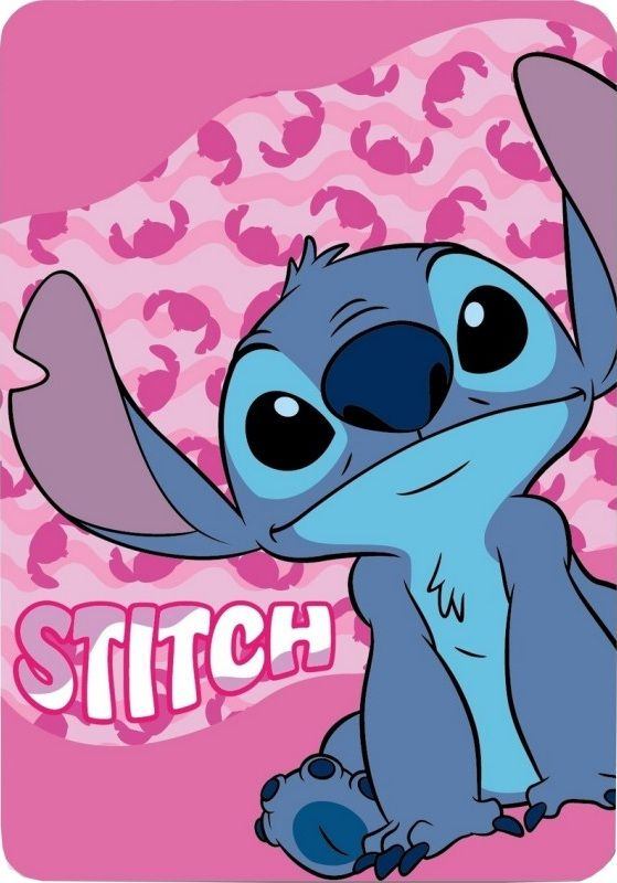 Fleece deka Lilo and Stitch pink 100/140