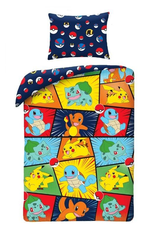 Povlečení Pokémon puzzle 140/200, 70/90
