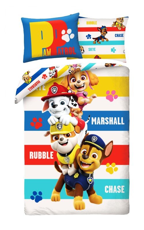 Povlečení Paw Patrol Stripe 140/200, 70/90
