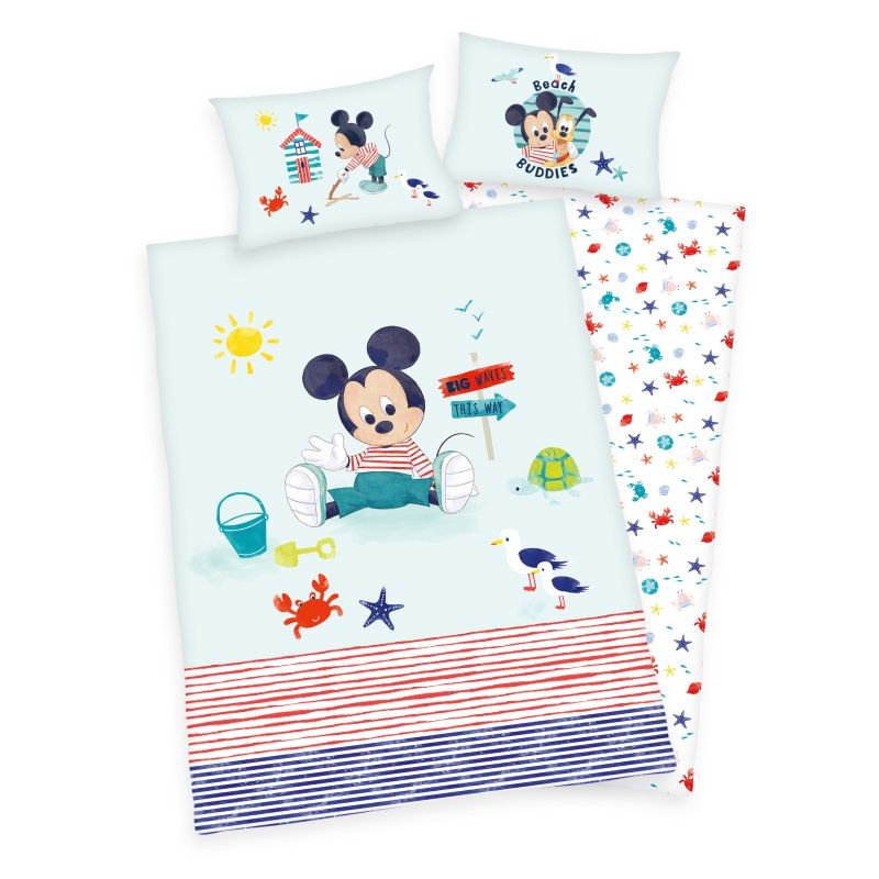 Povlečení do postýlky Mickey baby Bio Bavlna 100/135, 40/60