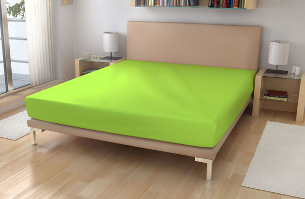 Prostěradlo do postýlky JERSEY Kiwi 60x120 cm
