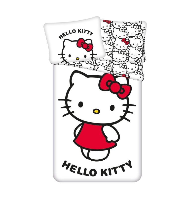 Povlečení Hello Kitty 140x200 a 70x90 cm