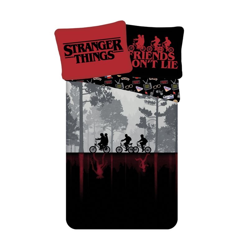 Povlečení Stranger Things upside down 140x200 a 70x90 cm
