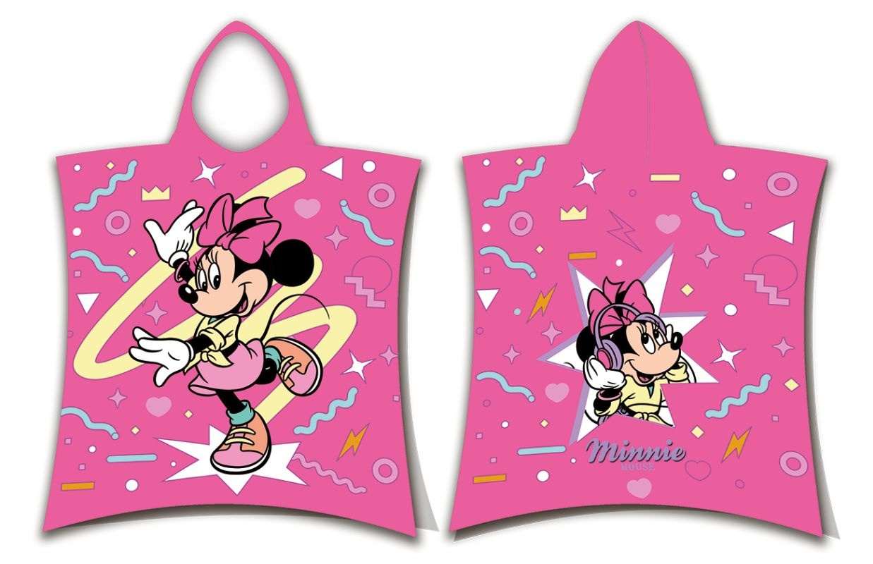 Dětské koupací pončo Minnie Sparkle 50x115 cm