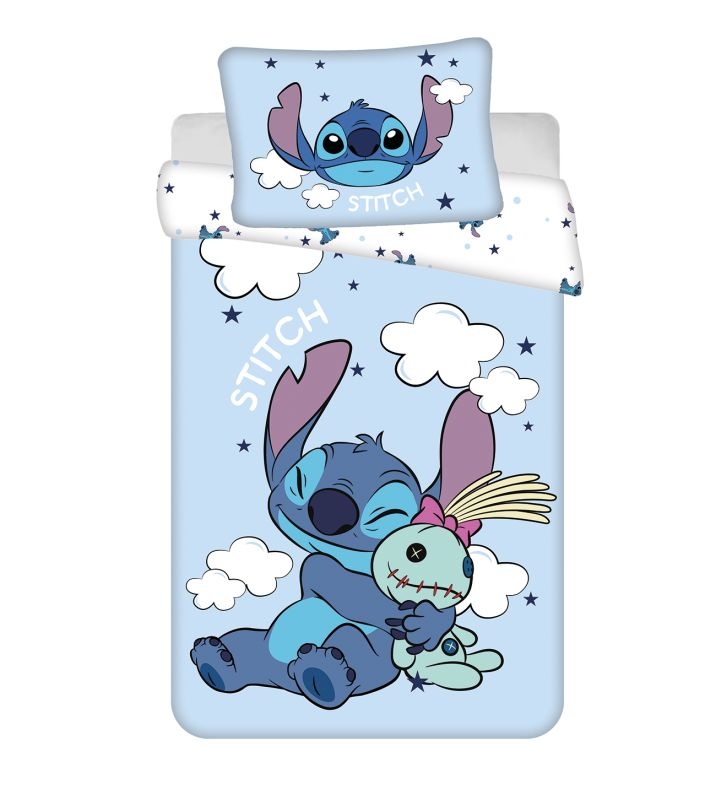 Povlečení do postýlky Lilo a Stitch Clouds baby 100x135 a 40x60 cm