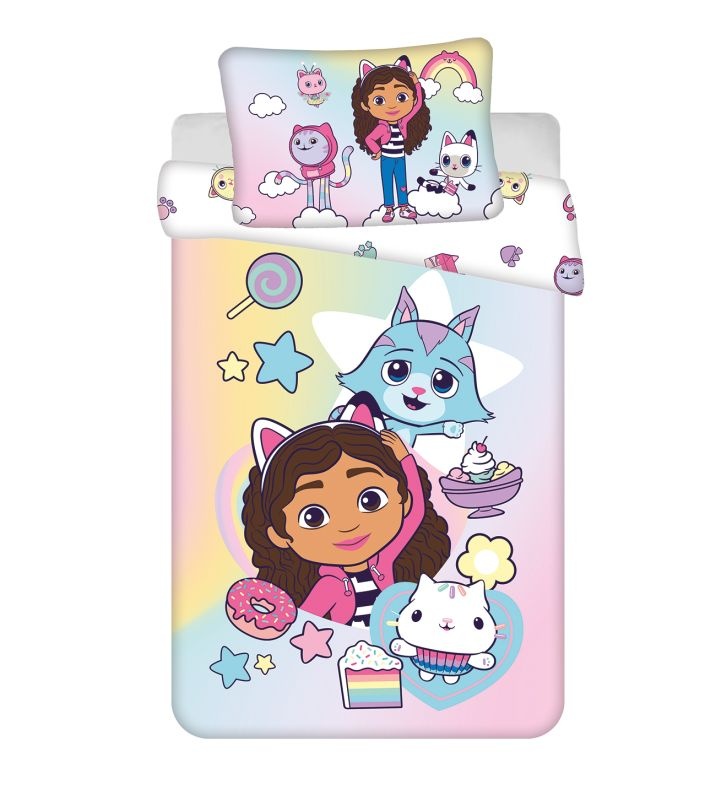 Povlečení do postýlky Gábinin kouzelný domek Sugar dream baby 100x135 a 40x60 cm