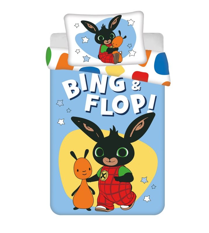Povlečení do postýlky Králíček Bing Flop baby 100x135 a 40x60 cm