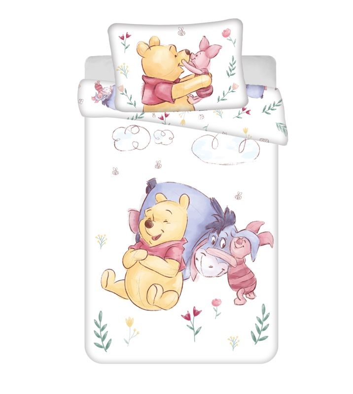 Povlečení do postýlky Medvídek Pú Pooh Hugs baby 100x135 a 40x60 cm