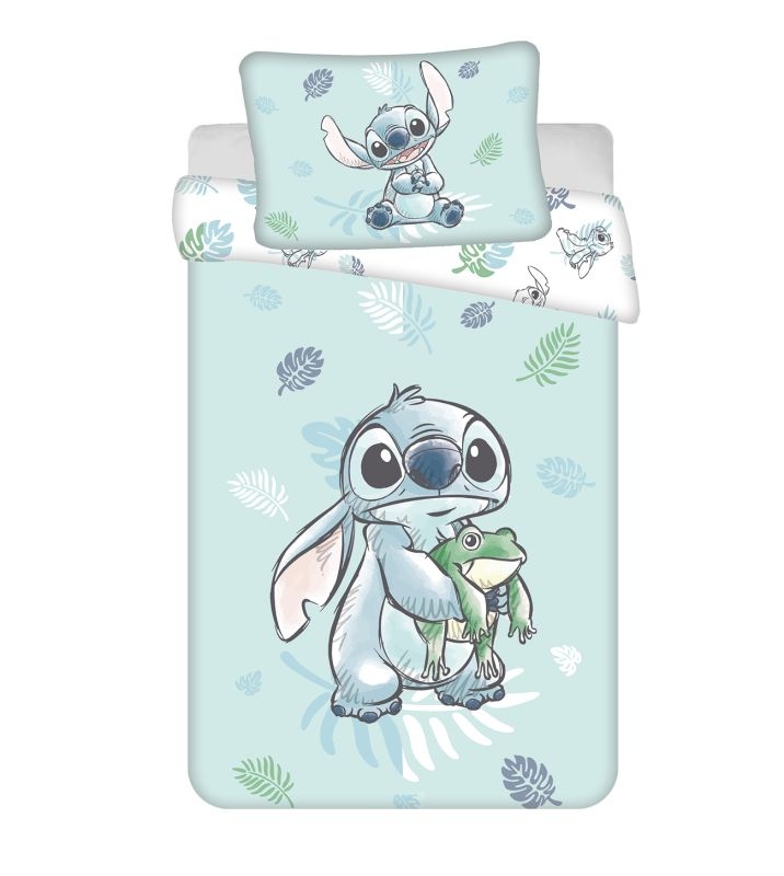 Povlečení do postýlky Lilo and Stitch Frog baby 100x135 a 40x60 cm