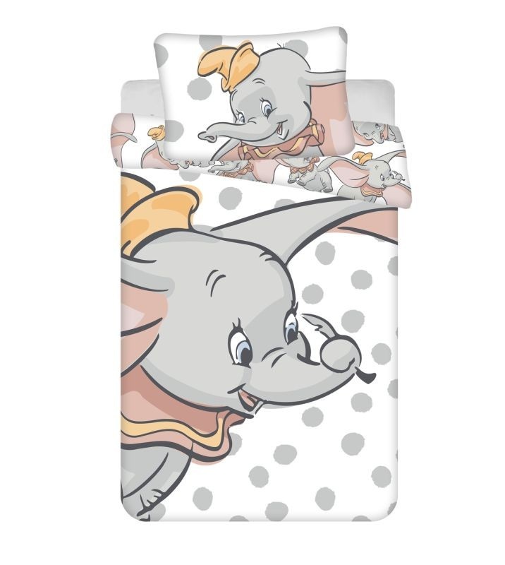 Povlečení do postýlky Dumbo dots baby 100x135 a 40x60 cm