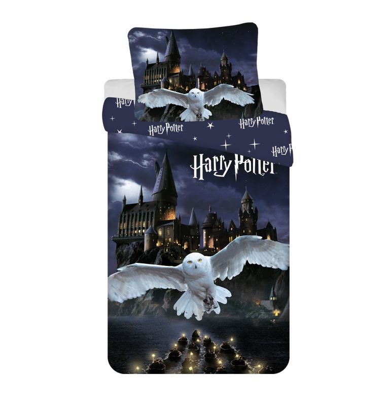 Povlečení MICRO Harry Potter Hogwarts night 140x200 a 70x90 cm