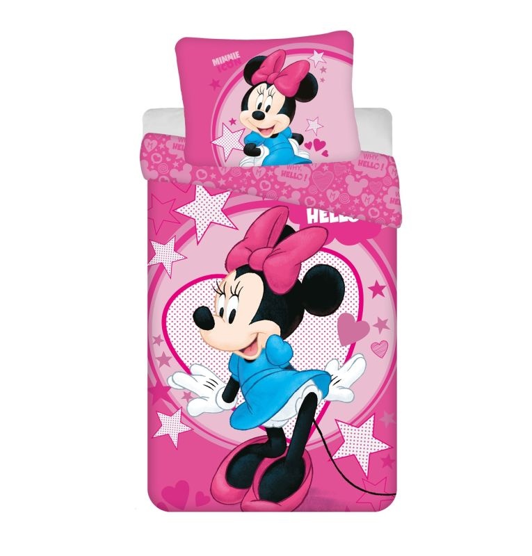 Povlečení Minnie Hello micro 140/200, 70/90