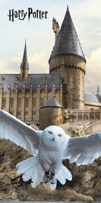 Dětská osuška Harry Potter Hedwig 02 70x140 cm