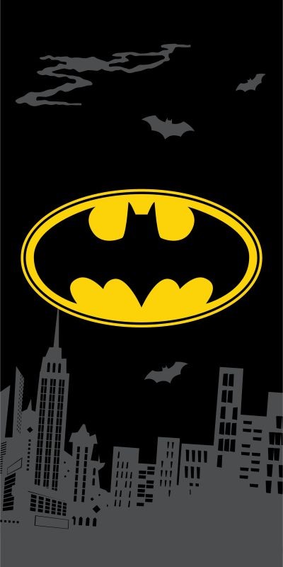 Dětská osuška Batman the emblem 70x140 cm
