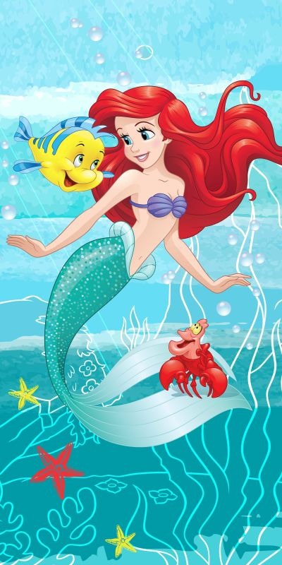 Dětská osuška Ariel friends 70x140 cm