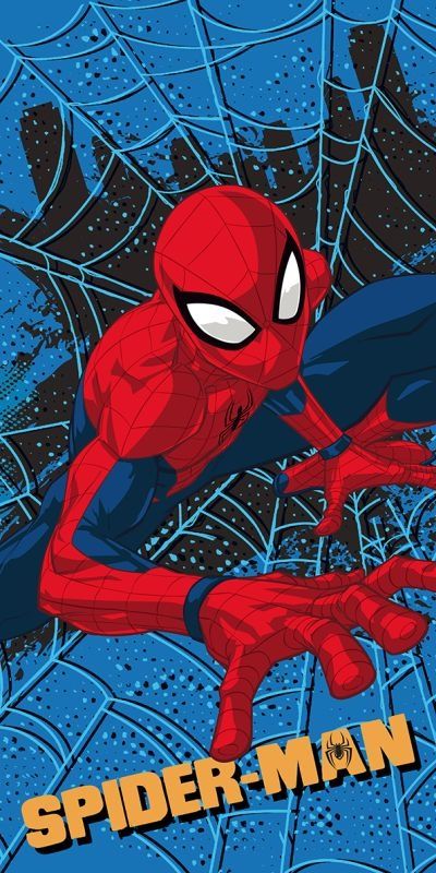 Dětská osuška MICRO Spiderman blue 05 70x140 cm