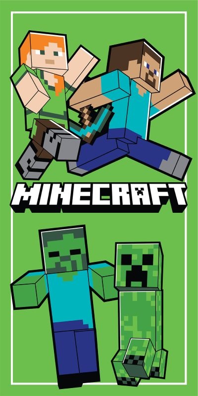 Dětská osuška MICRO Minecraft power walking 70x140 cm