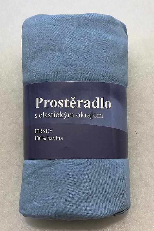 Prostěradlo Jersey Světle Modrá 90/200