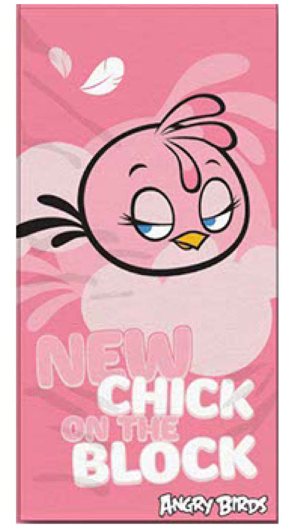 Osuška Angry Birds Stella růžová
