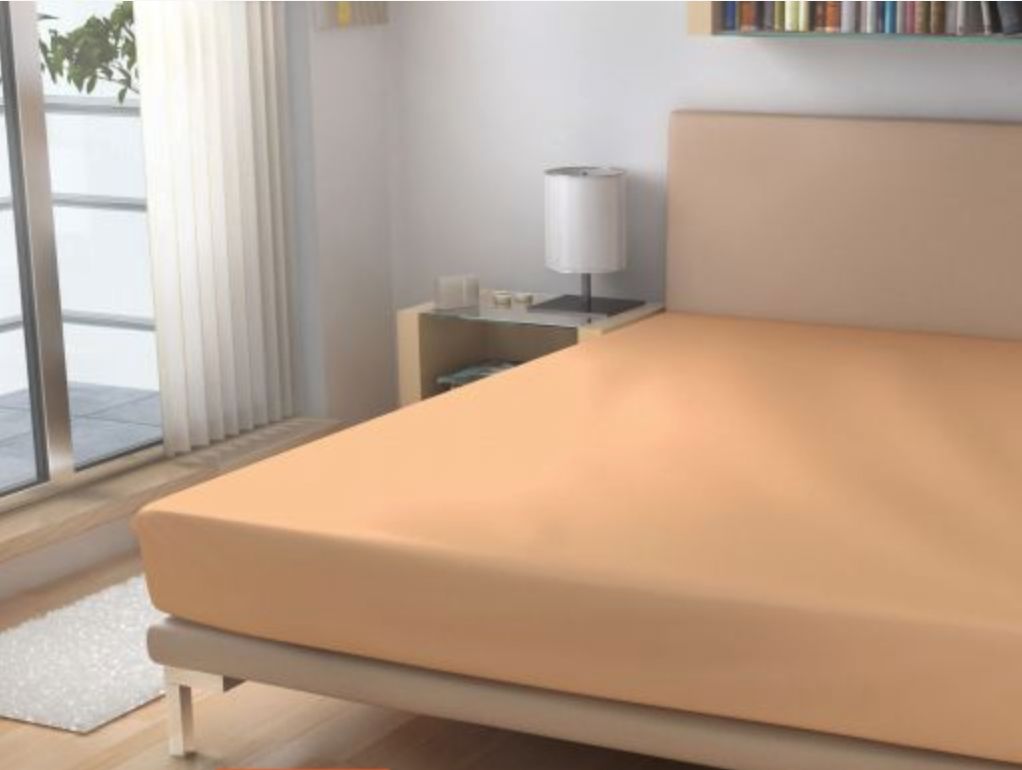 Bavlna prostěradlo Meruňkové 90x200 cm