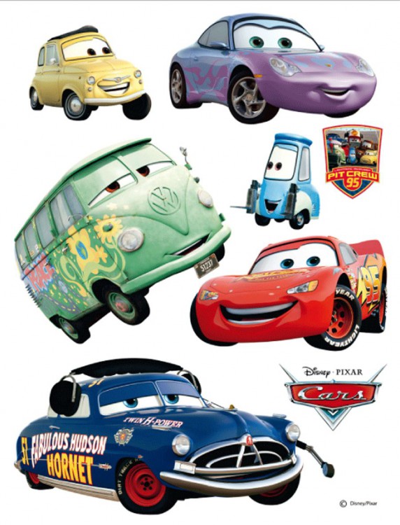 Dekorace na zeď Auta Cars