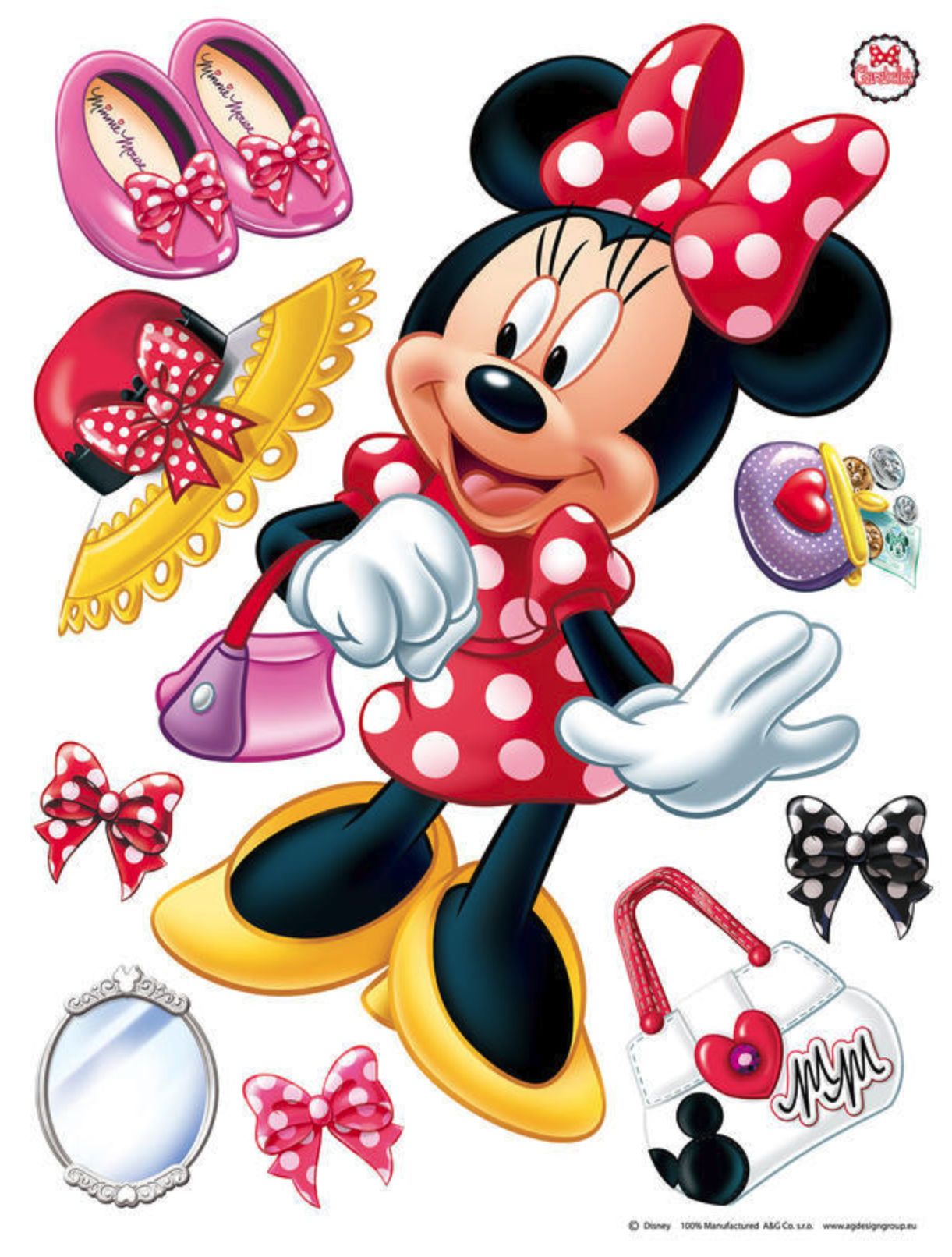 Dekorace na zeď Minnie Mouse